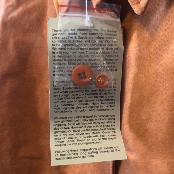 Bagatelle Orange Leather Jacket - Picture 4 of 14